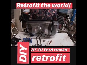 DIY: OBS Ford (bricknose) projector retrofit headlights part 1