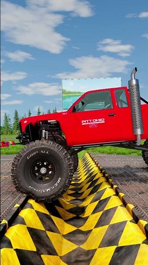 BeamNG.drive Truck vs Reverse Speed Bump E454