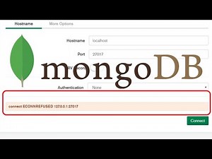 connect ECONNREFUSED 127.0.0.1:27027 | MongoDB connection Error!!
