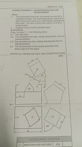 GRADE 12 EGDCOURSE DRAWING 9: INTERPENETRATION AND DEVELOPMEN... | Filo