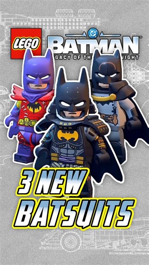 New BATSUITS from LEGO BATMAN Legacy of the Dark Knight Revealed!