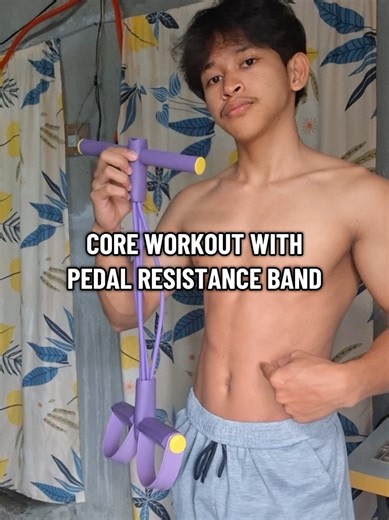 Replying to @ewklog_16 Core workout with pedal resistance bands #pedalresistanceband #coreworkout #homeworkout #homeworkoutequipment #fyp