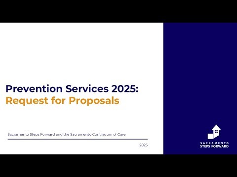 Prevention Services 2025: Request for Proposals Informational Session