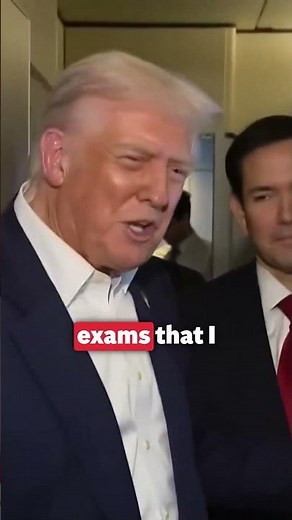 Trump brags about passing cognitive test during Walter Reed visit