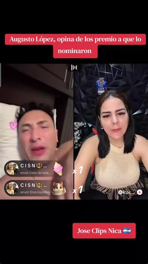 Augusto López, opina de la nominacion de los premios a que lo destacaron. #augustolopez #nicaragua🇳🇮❤️ #chisme #LIVEIncentiveProgram #fypシ