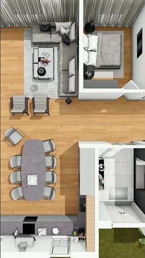 Modern 3D Floor Plan Tour | 3 Bedrooms & Balcony Apartment