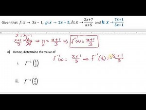 Evaluating Functions| Inverse and Composite Functions | x value: undefined | CXC CSEC| GCSE | SAT
