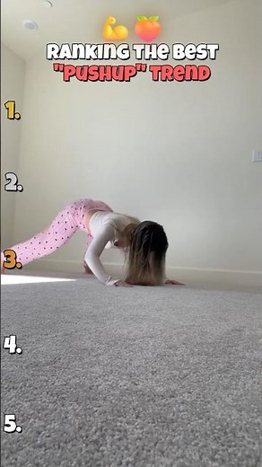 Ranking The Best "Pushup" 💪🍑Trend #twerk #gym #rank