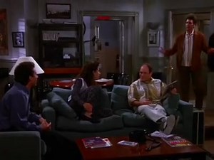 Kramer's hair catches fire. | Seinfeld