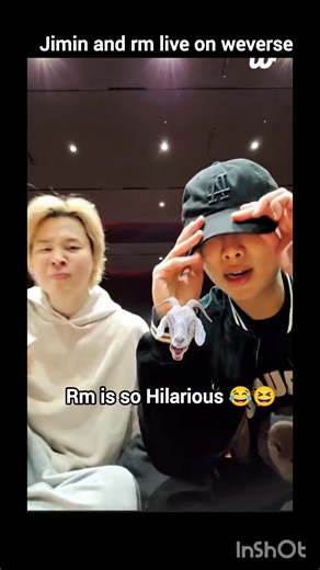 rm and Jimin live on weverse today #jiminlive #rmlive #areyousure #btsvlive #season2 #fyp #live