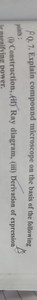 P _ { Q }. 7. Explain compound microscope on the basis of the f... | Filo