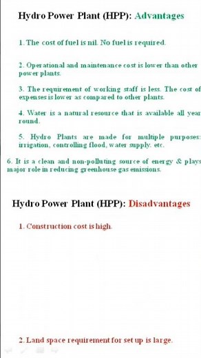 Hydro Power Plant (Advantages & Disadvantages)