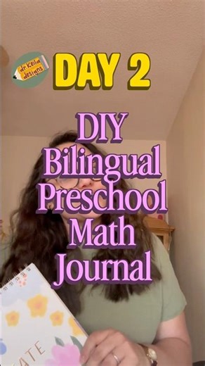 How to Start a Preschool Math Journal 📓 Day 2: Personas en Casa! #Shorts #EarlyLearning