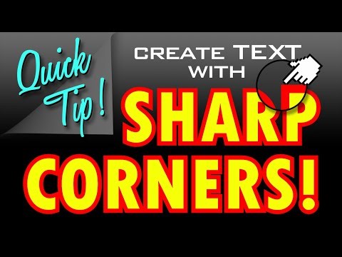 Photoshop tip: How to give your text's strokes razor-sharp corners!