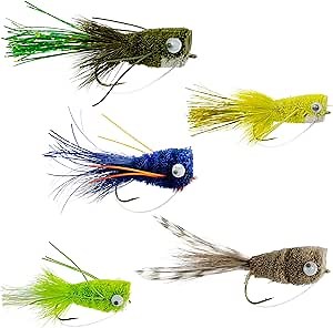 Fly Fishing Popper Flies Kit,15pcs Bass Poppers Lures Dry Flies Fly Fishing Popper Lures Panfish Bluegill Poppers Fly Lure Baits with Hooks for Freshwater Saltwater