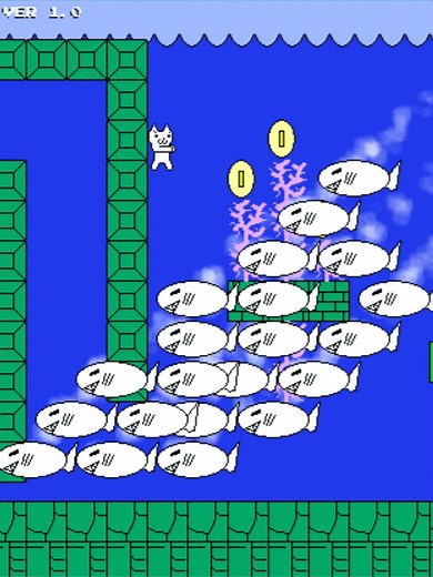 Cat Mario: Navegando entre Monedas y Diversión Acuática