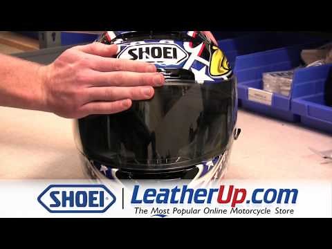 Shoei Tech Tips: Removing, Replacing and Adjusting your Face Shield - LeatherUp.com