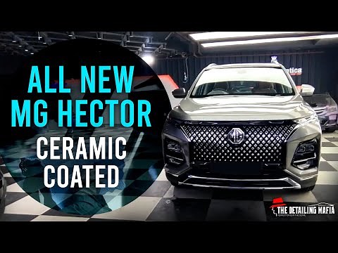 Watch ceramic coating on all new MG Hector in Aurora Silver | The Detailing Mafia