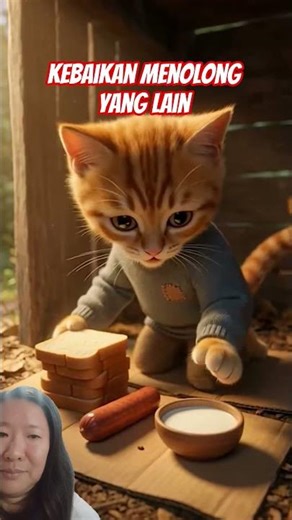 Kebaikan menolong kucing lainnya yang kelaparan #viral #kucing #story #cat #kindness #shorts #fyp
