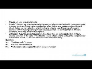 135. Travelers cheque