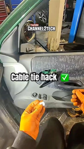 MASTER 🥷 cable tie repair #garage #repair #vehicle #automobile #fail #tools #cars #diy
