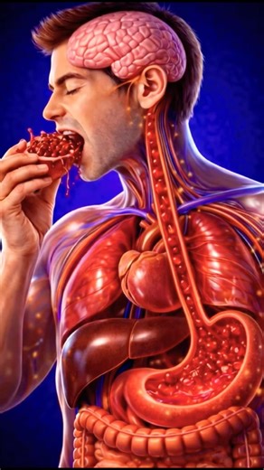 What happens inside your body when you eat this?Your organs react instantly… #facts #animation