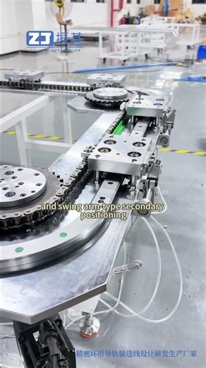 Custom-designed heavy-duty circular rail conveyor，Curved guide rail circulation conveyor system