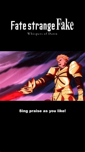 Let's go all out with this clip of one of the coolest scenes from Fate/strange Fake -Whispers of Dawn-! (Have you seen it on Crunchyroll?) #strangefake | Fate/strange Fake