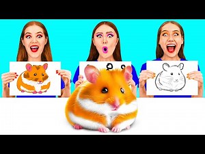 Who Draws it Better Take The Prize | Colorful Drawing Tricks by PaRaRa Challenge