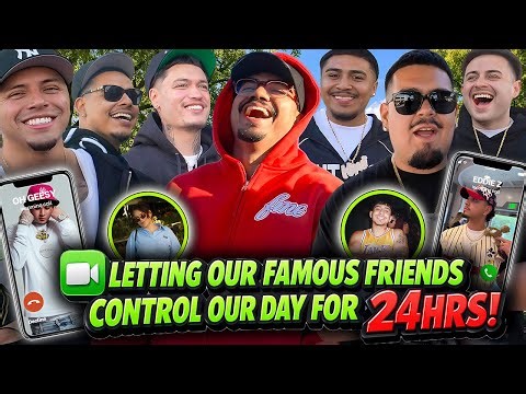LETTING OUR FAMOUS FRIENDS CONTROL OUR LIFES FOR THE DAY !! *FUNNY*
