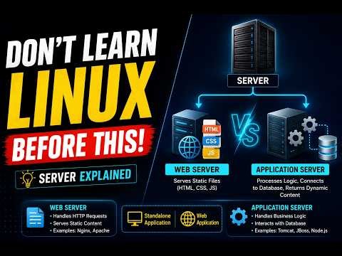 What is a Server? Web Server vs Application Server | Types of Applications | DevOps