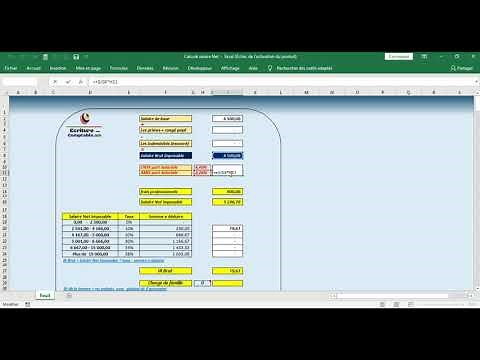 Comment calculer le salaire Net et IR avec Excel