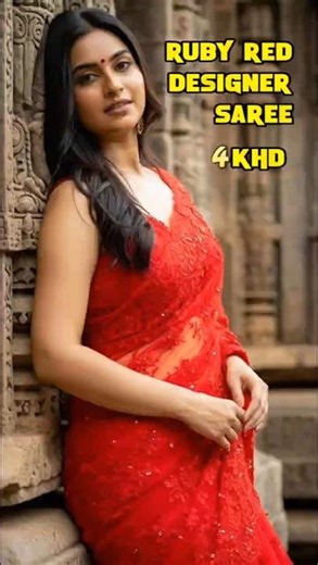 Ruby Red Designer Saree ❤️✨ ரூபி ரெட் டிசைனர் சேலை #RubyRedSaree #DesignerSaree2025 #TrendingSaree25