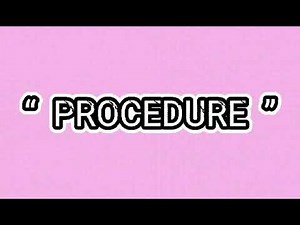 Stages of foam formation "TUTORIAL"