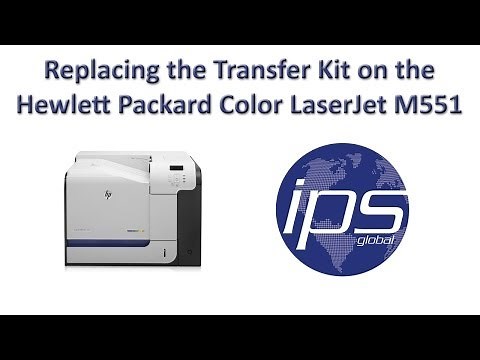 HP M551 - Replacing the Transfer Kit