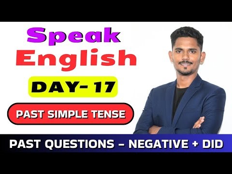 Spoken English Basics Day 17 | Past Simple Negative & Questions (Did Use)