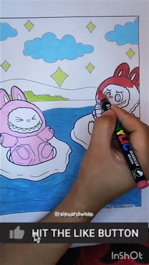 Two lububoos in the pool#Lububoo #Lububoos #CuteMonsters #PoolTime #SummerVibes #FunnyCreatures