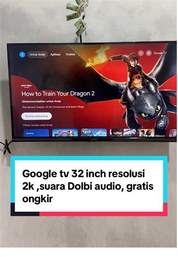 Tv coocaa z55 32 inch Google tv harga ngga sampe 2jt, cocok buat keluarga ..#googletv #tvcoocaa #tvmurah #tvcoocaaz55