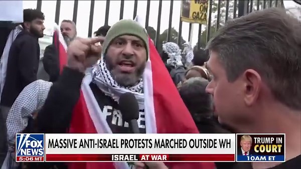 3.3K views · 146 reactions | Griff Jenkins Confronts Anti-Israel Protestors in Washington | Fox & Friends | Facebook