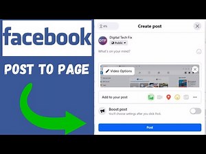 How to Post to Facebook Page (Laptop/PC) 2024