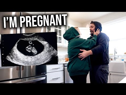 TELLING MY HUSBAND I'M PREGNANT AFTER 15 YEARS INFERTILITY! + FIRST ULTRASOUND & HEARTBEAT!