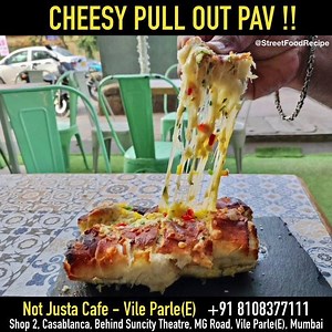 61K views · 384 shares | CHEESY PULL OUT PAV filled with PANEER BHURJI. This is just EPIC! | Street Food Recipes | Facebook