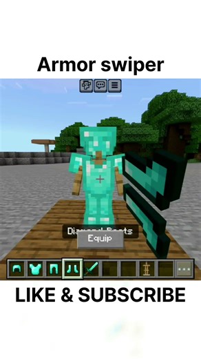 Armor swiper LIKE & SUBSCRIBE #minecraft #minecraftshorts #viral