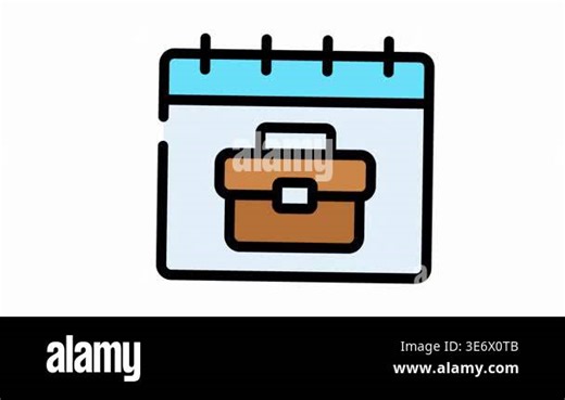 calendar vector icon sign icon vector design illustration for personal and use Stock Video Footage - Alamy