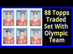 1988 Topps Traded Baseball Set Review – Olympic Stars, Rookies & Key Trades!