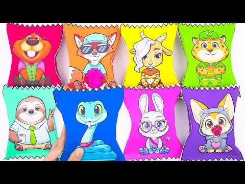 Paper DIY💖 Unboxing INCREDIBOX Blind Box, How to make Candy Blind Bag ASMR