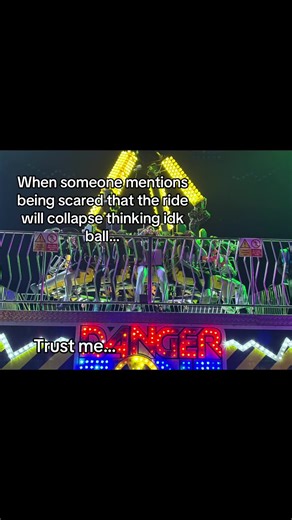 Fun fair rides are scary there allways holder up by wooden things💔💔 #fyp #funfair #dangerzone #viral #repost