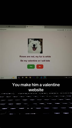 Create a Valentine Website for Him