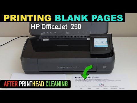 HP OfficeJet 250 Printing Blank Pages- Printhead Cleaning To Fix Clogged or Missing BK, M, C & Y Ink
