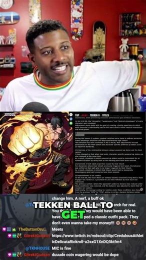 Betting on Tekken Matches? Streamer Reveals NEW Character! #shorts